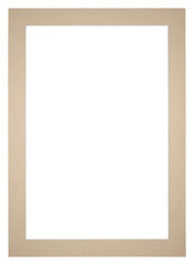 Passepartout 70x100 cm - Apertura immagine 60x90 cm - Beige - Per cornici e foto