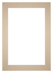 Passepartout 25x35 cm - Apertura immagine 15x20 cm - Beige - Per cornici e foto