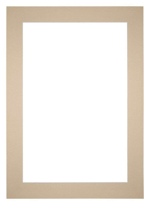 Passepartout 25x35 cm - Apertura immagine 15x20 cm - Beige - Per cornici e foto