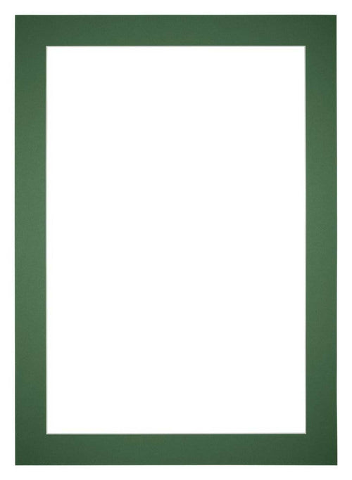 Passepartout 21x30 cm - Apertura immagine 10x20 cm - Foresta Verde - Per cornici e foto