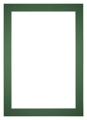 Passepartout Dimensione Cornice 35x50 cm - Formato Immagine 25x40 cm - Foresta Verde