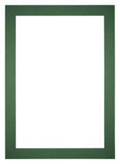 Passepartout 70x100 cm - Apertura immagine 60x90 cm - Foresta Verde - Per cornici e foto