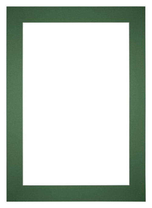 Passepartout 25x35 cm - Apertura immagine 15x20 cm - Foresta Verde - Per cornici e foto