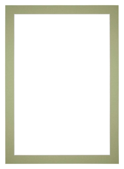 Passepartout 21x30 cm - Apertura immagine 13x18 cm - Menta Verde - Per cornici e foto