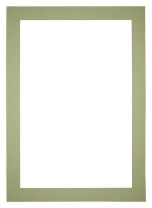 Passepartout 25x35 cm - Apertura immagine 15x25 cm - Menta Verde - Per cornici e foto