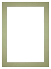 Passepartout Dimensione Cornice 33x48 cm - Formato Immagine 20x30 cm - Menta Verde