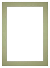 Passepartout 42x60 cm - Apertura immagine 32x50 cm - Menta Verde - Per cornici e foto