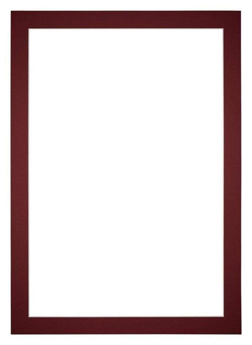 Passepartout 25x35 cm - Apertura immagine 18x24 cm - Vino Rosso - Per cornici e foto