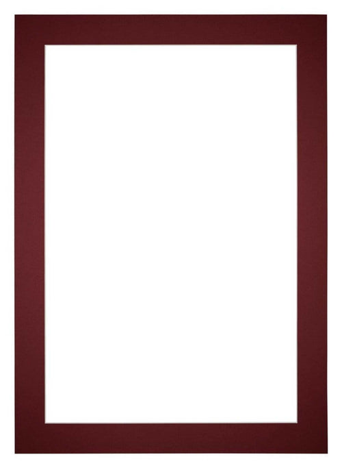 Passepartout 25x35 cm - Apertura immagine 15x25 cm - Vino Rosso - Per cornici e foto