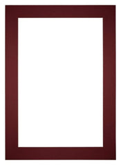 Passepartout 25x35 cm - Apertura immagine 15x20 cm - Vino Rosso - Per cornici e foto