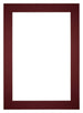 Passepartout 25x35 cm - Apertura immagine 15x20 cm - Vino Rosso - Per cornici e foto