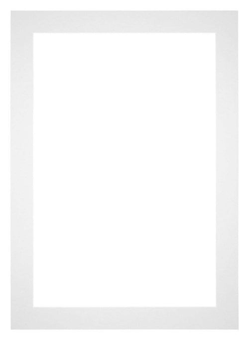 Passepartout 21x30 cm - Apertura immagine 10x20 cm - Bianco - Per cornici e foto