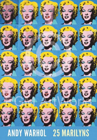 pgm aw 959 andy warhol 25 colored marilyns stampa artistica 45x65cm | Yourdecoration.it