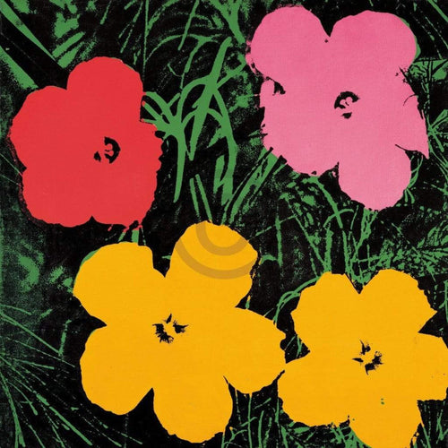 pgm aw 978 andy warhol flowers c 1964 stampa artistica 60x60cm | Yourdecoration.it