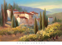 pgm caj 10 carol jessen blue shadow in tuscany ii stampa artistica 91x66cm | Yourdecoration.it