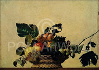 pgm car 937 caravaggio cesto di frutta stampa artistica 80x56cm | Yourdecoration.it