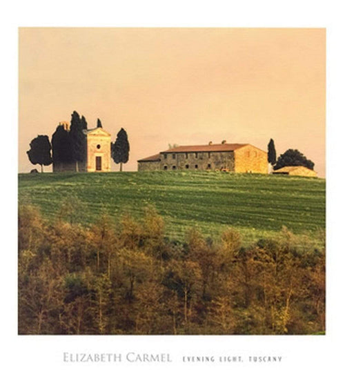 pgm ceh 536 elisabeth carmel evening light tuscany stampa artistica 45x50cm | Yourdecoration.it