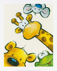 pgm cjp 40 jean paul courtsey funny friends iii stampa artistica 40x50cm | Yourdecoration.it
