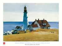 pgm eh 54 edward hopper lighthouse and buildings stampa artistica 80x60cm | Yourdecoration.it