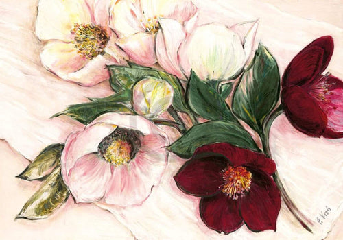 pgm eks 09 elisabeth krobs elegant anemones stampa artistica 100x70cm | Yourdecoration.it