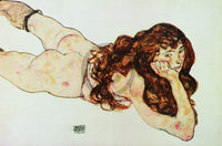 pgm esc 022 egon schiele nudo di ragazza stampa artistica 90x60cm | Yourdecoration.it