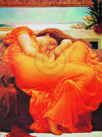 pgm fll 694 lord frederick leighton flaming june stampa artistica 60x80cm | Yourdecoration.it