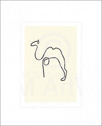 pgm pp 305 pablo picasso le chameau stampa artistica 50x60cm | Yourdecoration.it