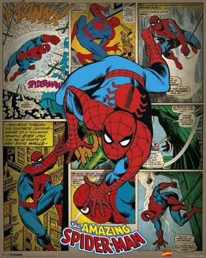 Pyramid Marvel Comics Spider Man Retro Poster 40x50cm | Yourdecoration.it