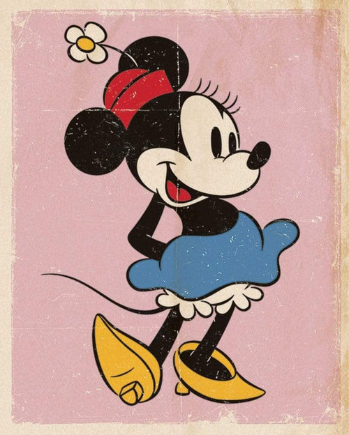 Pyramid Minnie Mouse Retro Poster 40x50cm | Yourdecoration.it