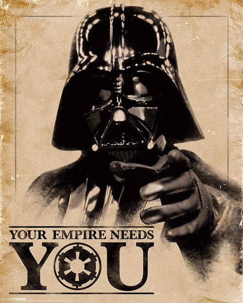 Pyramid Star Wars Classic Your Empire Needs You Poster 40x50cm | Yourdecoration.it