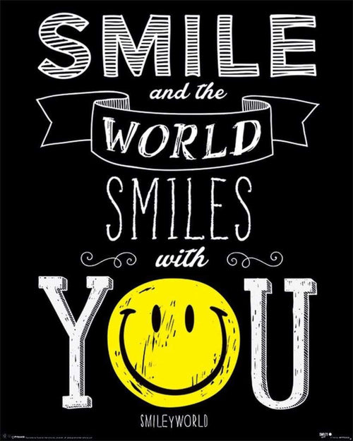 Pyramid Smiley World Smiles With You Poster 40x50cm | Yourdecoration.it