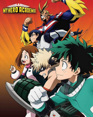 Pyramid My Hero Academia Heroes to Action Poster 40x50cm | Yourdecoration.it