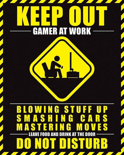 Pyramid Gamer At Work Do Not Disturb Poster 40x50cm | Yourdecoration.it