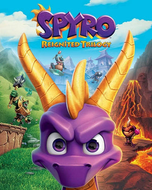 Pyramid Spyro Game Cover Art Poster 40x50cm | Yourdecoration.it