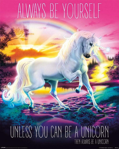 Pyramid Unicorn Always Be Yourself Poster 40x50cm | Yourdecoration.it