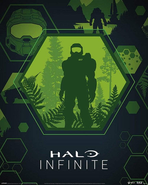 Pyramid Halo Infinite Master Chief Hex Poster 40x50cm | Yourdecoration.it