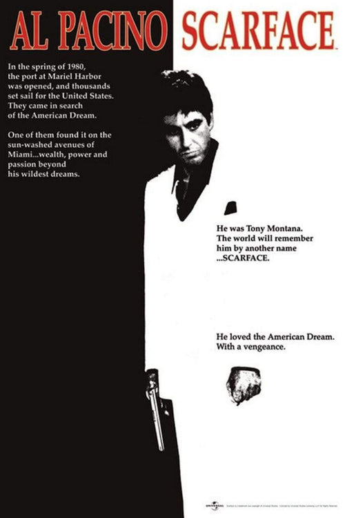Pyramid Scarface One Sheet Poster 61x91,5cm | Yourdecoration.it