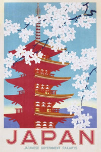 Pyramid Japan Railways Blossom Poster 61x91,5cm | Yourdecoration.it