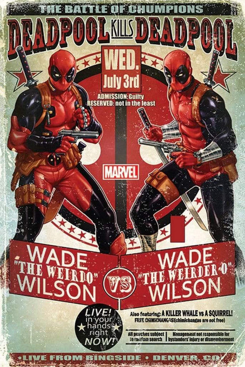 Pyramid Deadpool Wade vs Wade Poster 61x91,5cm | Yourdecoration.it