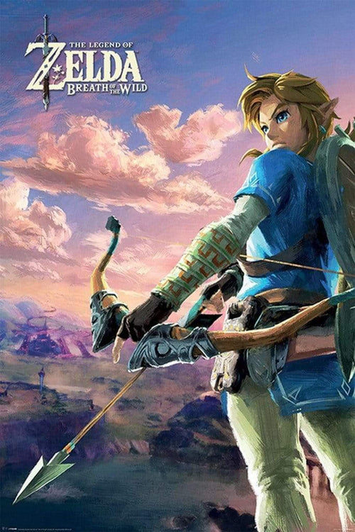 Pyramid The Legend of Zelda Breath of the Wild Hyrule Scene Landscape Poster 61x91,5cm | Yourdecoration.it