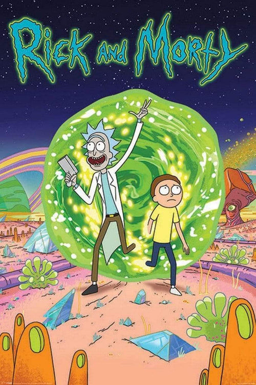 Pyramid Rick and Morty Portal Poster 61x91,5cm | Yourdecoration.it
