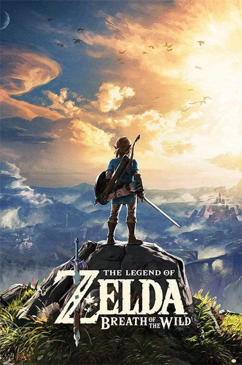 Pyramid The Legend of Zelda Breath of the Wild Sunset Poster 61x91,5cm | Yourdecoration.it