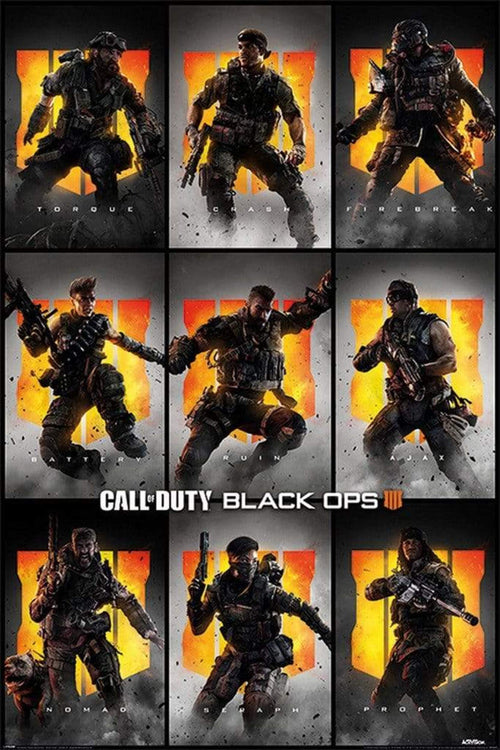 Pyramid Call of Duty Black Ops 4 Characters Poster 61x91,5cm | Yourdecoration.it