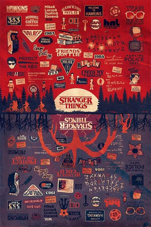 Pyramid Stranger Things The Upside Down Poster 61x91,5cm | Yourdecoration.it