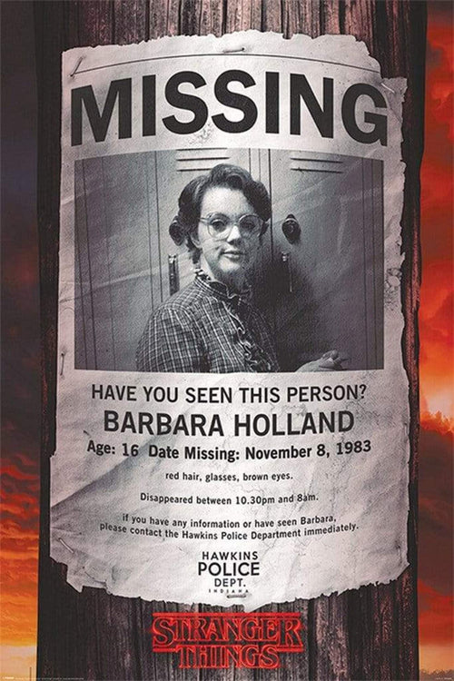 Pyramid Stranger Things Missing Barb Poster 61x91,5cm | Yourdecoration.it