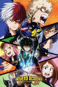 Pyramid My Hero Academia Characters Mosaic Poster 61x91,5cm | Yourdecoration.it