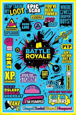 Pyramid Battle Royale Infographic Poster 61x91,5cm | Yourdecoration.it