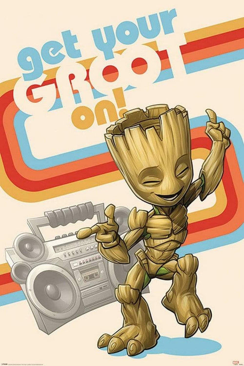 Pyramid Guardians of the Galaxy Get Your Groot On Poster 61x91,5cm | Yourdecoration.it