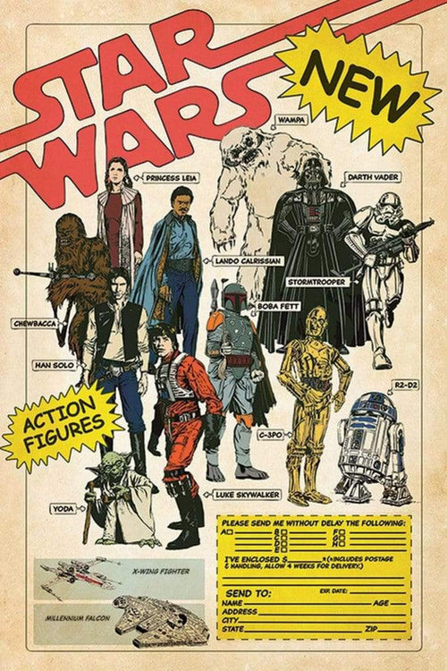 Pyramid Star Wars Action Figures Poster 61x91,5cm | Yourdecoration.it