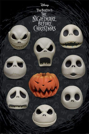Pyramid Nightmare Before Christmas Many Faces of Jack Poster 61x91,5cm | Yourdecoration.it